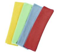 Hama 00111391 Chiffon de nettoyage Microfibre Bleu, Vert, Rouge, Jaune 4 pièces