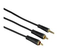 Hama 00122298 câble audio 1,5 m 3,5mm 2 x RCA Noir