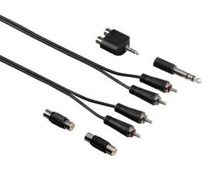 Hama 00122329 câble audio 2,5 m 2 x RCA Noir
