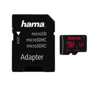 Hama Carte mémoire microSDXC UHS-I 64 Go Classe 3, adaptateur microSD vers SD inclus