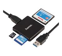 Hama 00124156 Lecteur de Cartes 3 en 1 USB 3.0, Noir