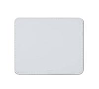 Hama Tapis de souris Cuir synthétique – Élégant, dessous antidérapant, bords cousus – Blanc