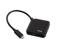 Hama 00135750 hub & concentrateur USB 3.2 Gen 1 (3.1 Gen 1) Type-C 5000 Mbit/s Noir