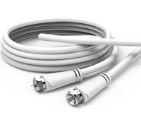 Hama 00179229 Câble de raccordement SAT 90dB 7,5m F-fiche blanc