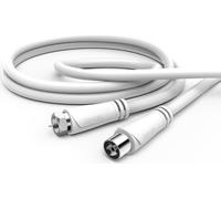 Hama 00179255 Câble coaxial 3 m type F coaxial blanc (00179255)