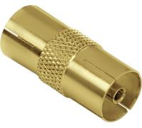 Hama 00179270 Adaptateur d'antenne coaxial-coupleur coaxial-coupleur argent/doré