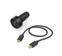 Hama 00183327 chargeur d'appareils mobiles Smartphone, Tablette Noir Allume-cigare Charge rapide Auto