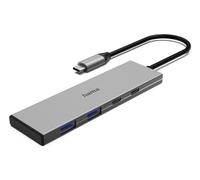 Hama Hub USB-C 00200147 – 4 ports (2 x USB-A, 2 x USB-C), USB 3.2 Gen2 10 Gbit/s, PD 100 W, gris