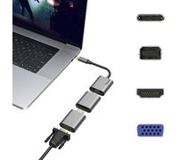Hama 00200306 USB-C® / Mini-Display / HDMI / VGA Adaptateur [1x USB-C® mâle - 1x Mini port Displa