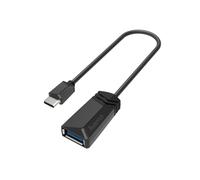 Hama 00200312 changeur de genre de câble USB Type-A USB Type-C Noir