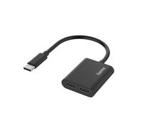 Hama 00200321 changeur de genre de câble USB Type-C 2xUSB Type-C Noir