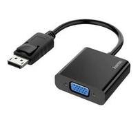 Hama 00200337 DisplayPort / VGA Adaptateur [1x mâle anglaise - 1x DisplayPort mâle] noir Noir G