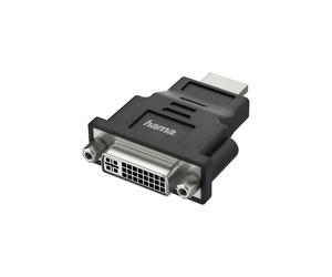 Hama 00200339 changeur de genre de câble HDMI Type A (Standard) DVI-I Noir