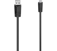 Hama Câble USB USB 2.0 USB-A mâle, USB-Mini-B mâle 0.75 m noir, argent 00200605