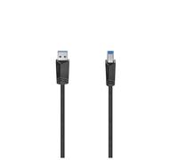 Hama 00200625 câble USB USB 3.2 Gen 1 (3.1 Gen 1) 1,5 m USB A USB B Noir