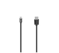 Câble adaptateur Hama Mini-Display / DisplayPort Fiche mâle Mini DisplayPort, Fiche mâle DisplayPort 1.50 m noir 00200710 Câble