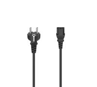 Chargeur et câble d'alimentation PC Hama Cordon alim., f. cont. prot. - alim. 3 pôles appareils froids, 1,5 m