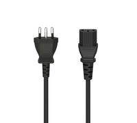 Hama 00200746 câble électrique Noir 1,5 m Prise d'alimentation type L Coupleur C14
