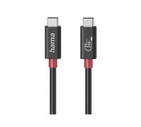 Hama Câble USB-C USB4™ USB-C® mâle 1 m noir flexible 00200799