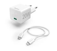 Hama 00201620 chargeur d'appareils mobiles Smartphone, Tablette Blanc Secteur Charge rapide Intérieure