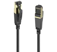 Hama 00202000 RJ45 Câble réseau, câble patch CAT 8 S/FTP 0.5 m noir 1 pc(s)