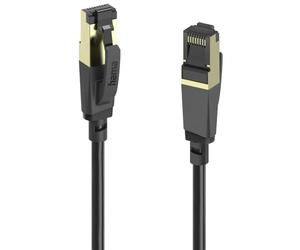 Hama 00202001 RJ45 Câble réseau, câble patch CAT 8 S/FTP 1.5 m noir 1 pc(s)