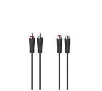 Hama 00205095 câble audio 5 m 2 x RCA Noir