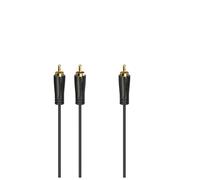 Hama Câble de subwoofer 00205097 – RCA mâle vers 2 RCA mâles, contacts dorés, 5,0 m
