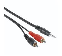 Hama 00205107 câble audio 5 m 3,5mm 2 x RCA Noir, Rouge