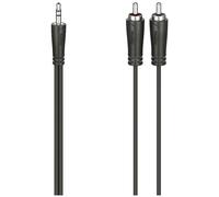 Hama 00205110 Jack RCA Câble Audio Noir 1,5 M Pour Configurations Audio Vidéo