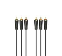 Hama 00205151 Câble audio 3 m 3 x RCA noir