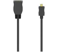 Hama 00205168 Numérique A/V Câble Adaptateur Noir 10cm Moniteur TV Av Audio
