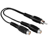 Hama 00205183 Cinch-RCA audio Adaptateur [1x Cinch-RCA mâle - 2x adaptateur Cinch / RCA] noir
