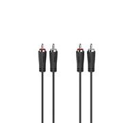 Hama 00205258 Câble audio 3 m 2 x RCA noir