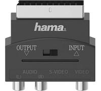 Hama 00205268 câble vidéo et adaptateur S-VHS 3 x RCA + SCART (21-pin) Noir