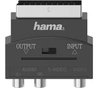Hama 00205268 câble vidéo et adaptateur S-VHS 3 x RCA + SCART (21-pin) Noir