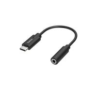 Hama USB 2.0 Adaptateur [1x USB-C® mâle - 1x Jack femelle 3.5 mm] flexible