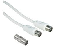 Hama 00205298 câble coaxial 10 m Blanc
