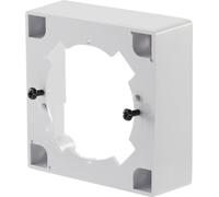Hama 00205360 Cadre de montage en saillie pour prise d'antenne SAT Fixation blanche