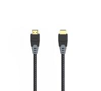 HAMA Câble High Speed HDMI™, 8K, Ethernet, tissu, doré, 1,5 m