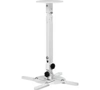 Hama 00220880 Support plafond pour projecteur réglable en hauteur Distance sol/plafond (max.): 635 mm blanc