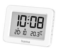 Hama Réveil numérique KOS – LCD – Blanc