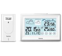 Hama 00222228 Station météo numérique blanche Batterie rechargeable