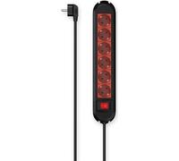 Hama 00223039 Bloc multiprise 6x rouge/noir