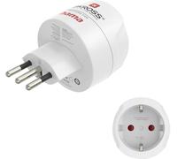 Hama 00223484 Adaptateur de Voyage Reiseadapter Typ J, L, N, 3-polig, für Die Schweiz, Italien und Brasilien