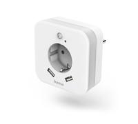 Hama 00223498 Adaptateur Prise d'alimentation Type F Blanc