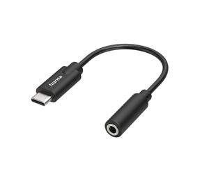 Hama 00300094 câble audio 3,5mm USB Type-C Noir