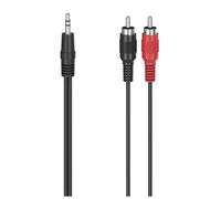 Hama 00305031 câble audio 1,5 m 3,5mm RCA Noir