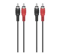Hama 00305033 câble audio 1,5 m 2 x RCA Noir