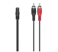 Hama 00305040 câble audio 3,5mm 2 x RCA Noir